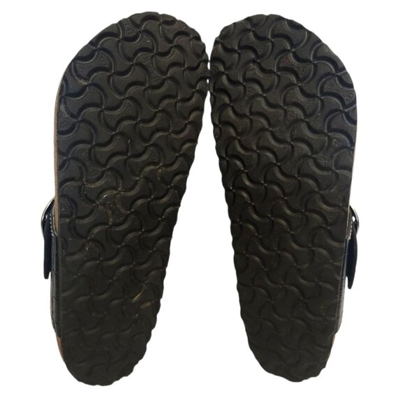 BIRKENSTOCK x STAUD Gizeh Big Buckle Sandal Black Croc Embossed - Picture 11 of 12